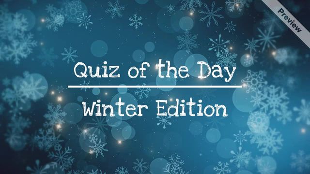 Christmas Trivia | Quiz of the Day  Video Template