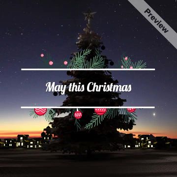 Fully Lit Christmas Video Template
