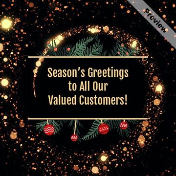 Christmas Store Hours Video Template