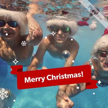 Greeting | Summer-Weather Christmas Video Template