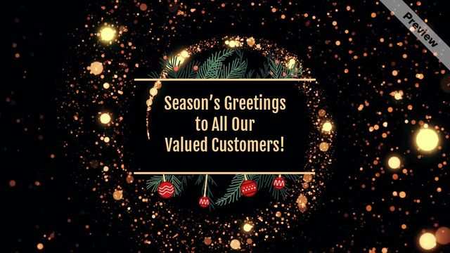 Christmas Store Hours Video Template