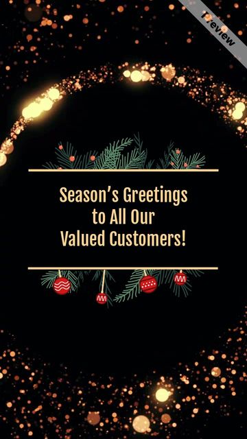 Christmas Store Hours Video Template