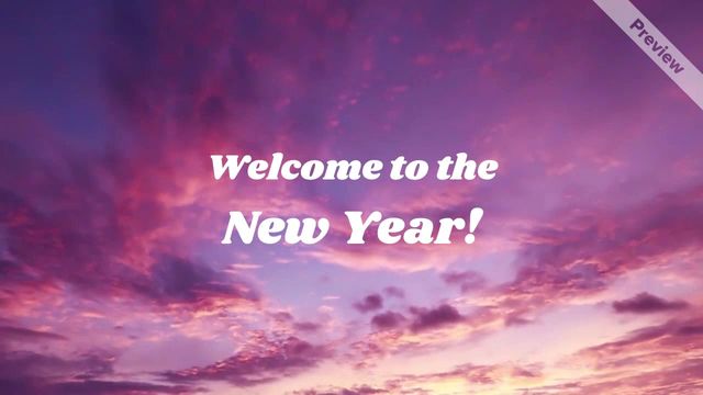 New Year's New Beginnings | Inspirational Video Template