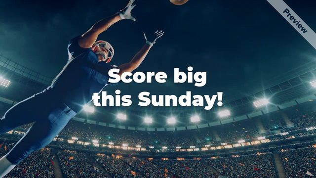 Score Big | Big Game Sale Video Template