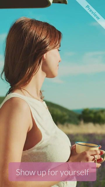 Show Up For Yourself | Self Care Sunday Video Template