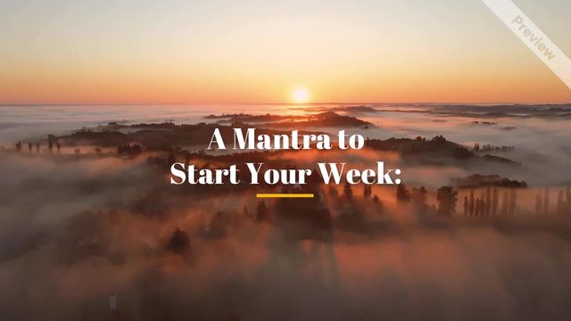 Dreams Roar | Monday Mantra Video Template