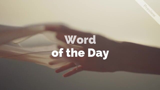 Saudade | Word of the Day Video Template