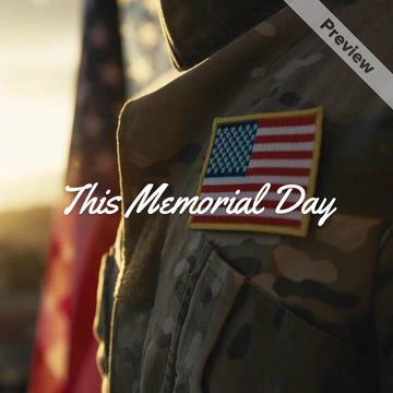 Honoring The Fallen | Memorial Day Sale  Video Template