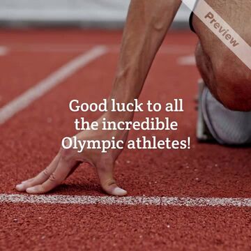 🇫🇷 Good Luck Athletes | Summer Olympics Video Template