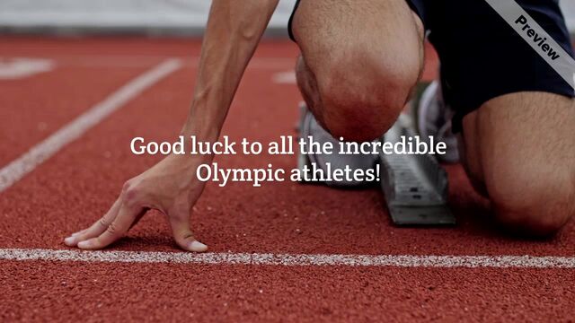 🇫🇷 Good Luck Athletes | Summer Olympics Video Template