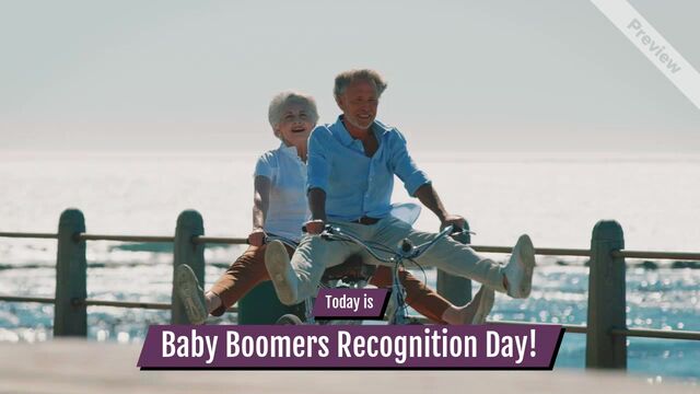 Baby Boomers Recognition Day | Aug 17 Video Template