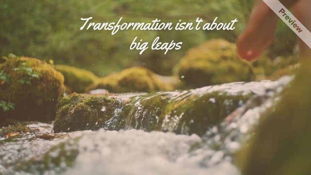 Small Steps | Transformation Tuesday Video Template