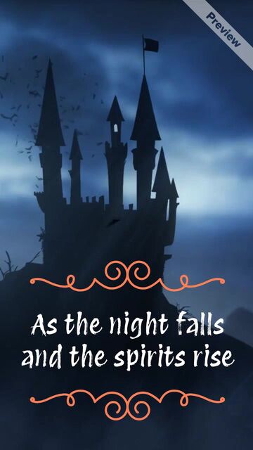 All Hallows' Eve Greeting Video Template