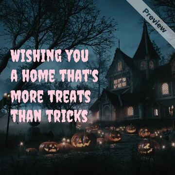 Haunted Homes Wishes Video Template