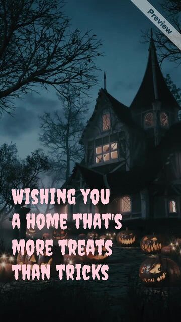 Haunted Homes Wishes #2 Video Template