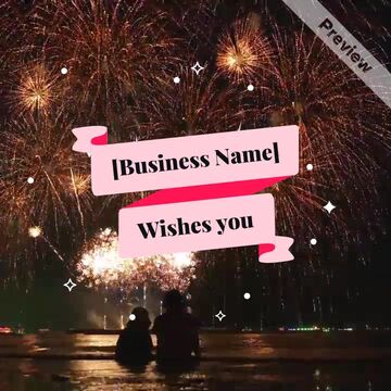 🥂 New Years | Company Greeting  Video Template
