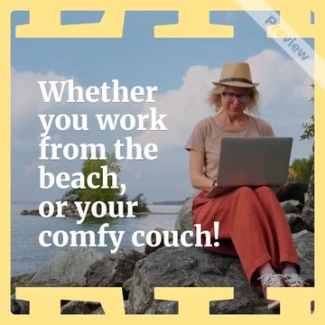 Digital Nomad Day: Work from Anywhere! Video Template