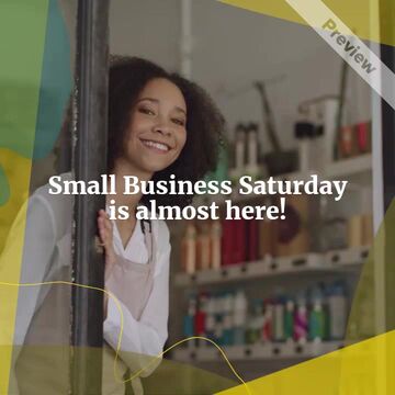 Small Business Saturday Prep! Video Template
