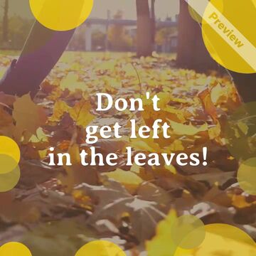 Fall into Savings: Last Chance! Video Template