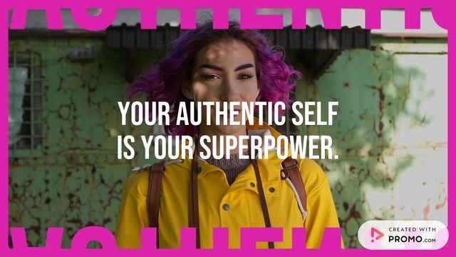 National Coming Out Day: Be Your Authentic Self Video Template