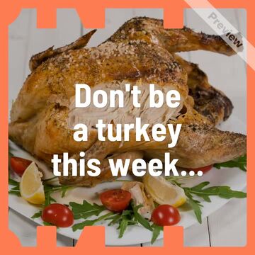 #MondayMotivation: Be a Turkey Boss Video Template
