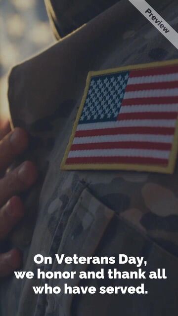 Veterans Day: Thank You Video Template