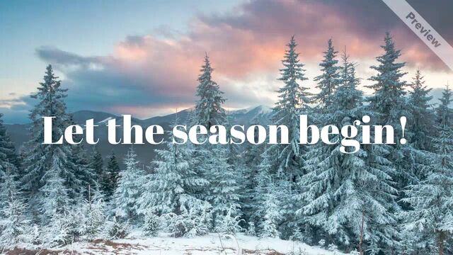 Winter Solstice: Cozy Up Sale Video Template