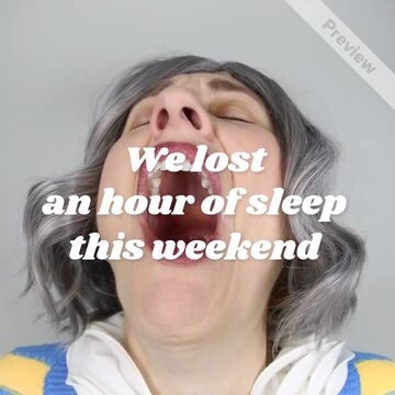 The Daylight Saving Hangover Video Template
