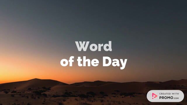 Word of the Day Video Template